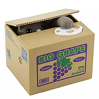 Копилка электронная UKC 8805 Воришка монет в коробке Big Grape Кошка