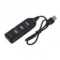 Хаб 4 порти USB 2.0, чорний