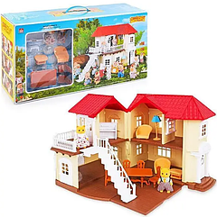 Ігровий набір Будиночок в лісі з меблями і флоксовыми котиками Sweet Family 012-01