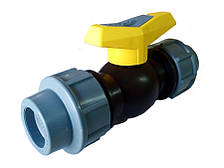 Кран кульовий для труби Ø 50мм (50мм х 50мм) (УКР)