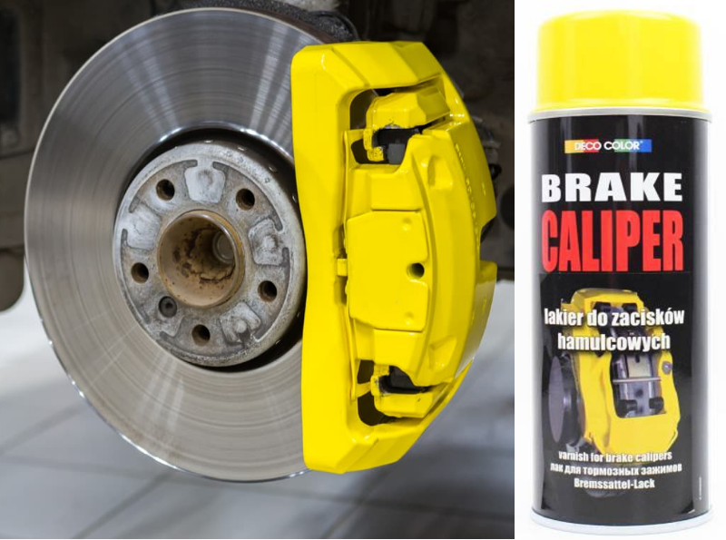 Фарба для супортів жовта декоративна аерозольна "DECO COLOR" 400 мл, фото 1