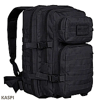 Тактический рюкзак Черный MIL-TEC 36 л, Рюкзак для военных, Прочный рюкзак, Армейский рюкзак