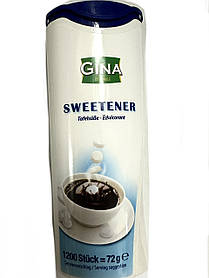 Цукорозамінник у таблетках Sweetener Gina 1200 шт./пач. замінник цукру