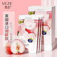 Ночная крем маска омолаживающая VEZE PEACH NIACINOME с экстрактом персика 30 шт. по 2 мл