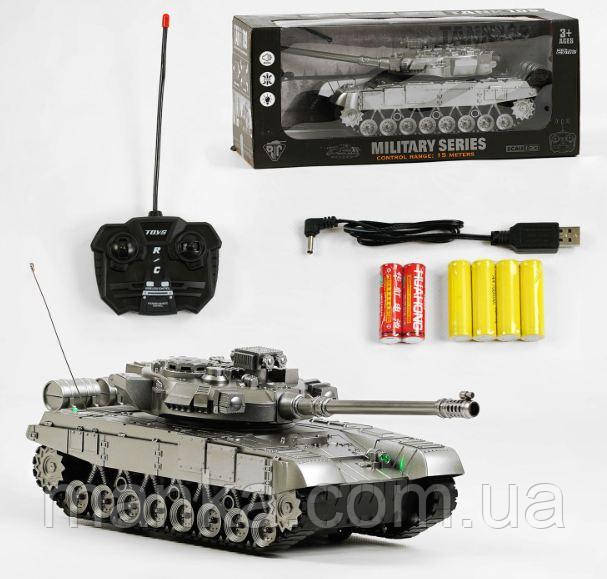 Танк на радіокеруванні NF 778 Y  звук, підсвічування, пульт 27 Mhz, в коробці, фото 1