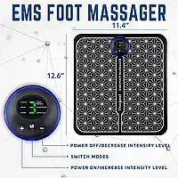 Массажный электрический коврик для ступней и ног, EMS массажер