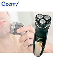 Роторная электрическая бритва мужская Geemy GM-7300 бритва с триммером для лица, электробритва для мужчин (ТОП