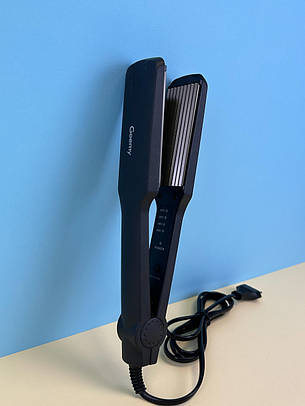 Плойка для волосся гофре Gemmy Wave GM-2995, чорна, фото 1