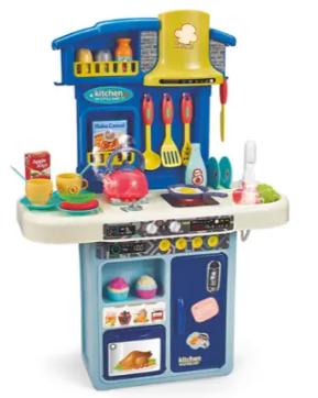 Інтерактивна кухня для дітей із водою й аксесуарами 29 предметів Limo Toy 16863AB синій