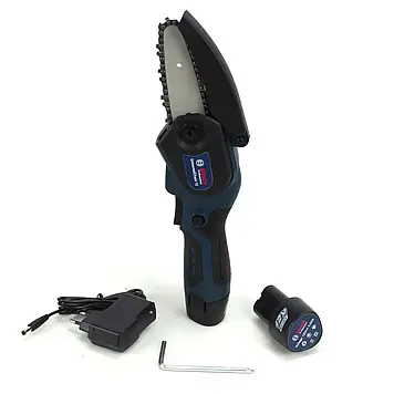 Акумуляторна ланцюгова електропила Bosch UniversalChain 12 12V 3Аh шина 10 см | Пила електрична | АКБ пила