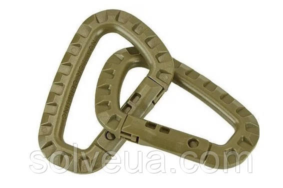 Карабін тактичний ABS (2 шт) MIL-TEC Coyote 15921005.solve