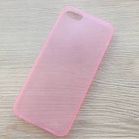 Чохол-накладка Remax ультратонкий силіконовий для iPhone 4 Pink matte