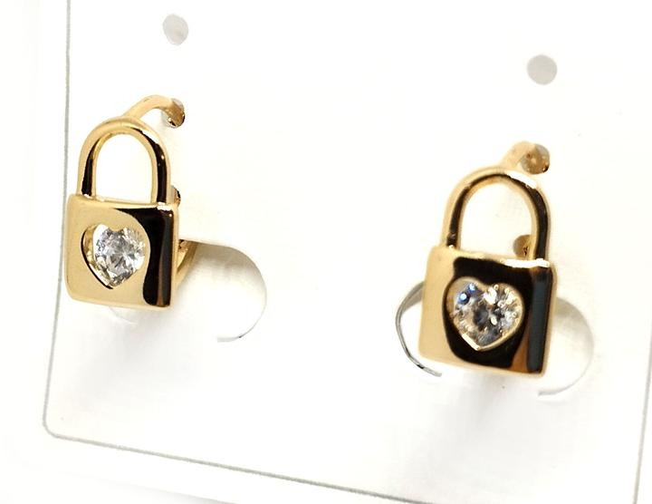 Сережки на вуха жіночі Замочки XuPing, фото 1