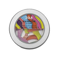 Набір бігуді силіконових Zola Rainbow L-Curl (2S, 2.5M, 3L, 4XL, 4.5XLL)