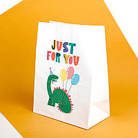 Эко пакеты для игрушек 220*120*290 подарочный Пакет с динозавром