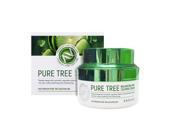 Заспокійливий крем для проблемної шкіри з чайним деревом Enough Pure tree balancing pro calming Cream