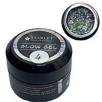 Гель гліттерний Starlet Professional Glow Gel, №04