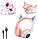 Бездротові навушники з вушками "Wireless Headset STN-25" Рожево-білі, безпровідні накладні навушники дитячі, фото 2