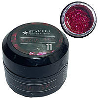 Гель глиттерный Starlet Professional Glow Gel, №11