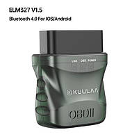 Автомобильный OBD2 диагностический сканер KUULAA ELM327 V1.5 Bluetooth для Android, iOS, Windows