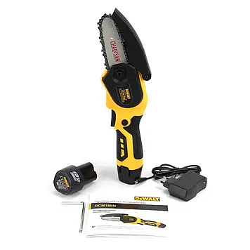 Акумуляторна ланцюгова електропила DeWalt DCM150N 12V 3Аh шина 10 см | Пила електрична | АКБ пила