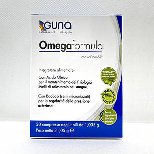 Omegarformula (GUNA, Італія) 30 табл 31 г Домішка для підтримки серцево-судинної системи та норми холестерину