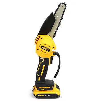Акумуляторна ланцюгова електропила DeWalt DCM155N 24V 5Ah шина 10 см | Пила електрична | АКБ пила