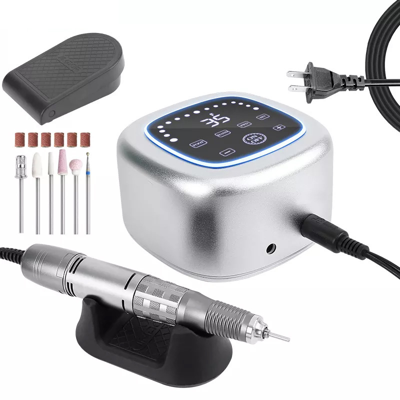 Профессиональный аппарат для маникюра Jimdoa JMD-403 Silver с ЖК ...