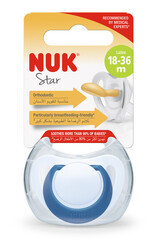 Пустушка латексна STAR NUK,18+ місяців синенька, 1 шт у блістері