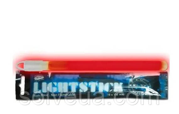 Ліхтарик хімічний Mil-Tec LEUCHTSTAB 1X15 CM Червоний (14934010).solve