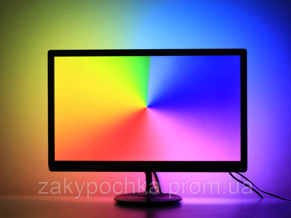 Ambient Ambilight RGB для монитора или телевизора 3 метра Адаптивная ...