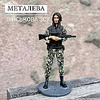 Статуэтка коллекционная военная ВСУ фигурка из металла крашеный, антиквариат, декоративная для интерьера