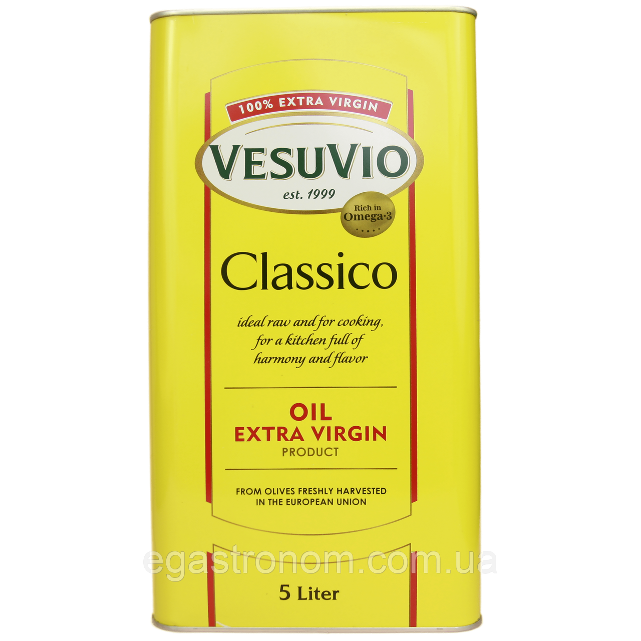 Олія соняшниково-оливкова класична Везувіо Vesuvio classico 5L ж/б 4шт/ящ (Код: 00-00014664)