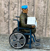 Статуэтка коллекционная Русский инвалид фигурка из металла крашеный, антиквариат, декоративная для интерьера