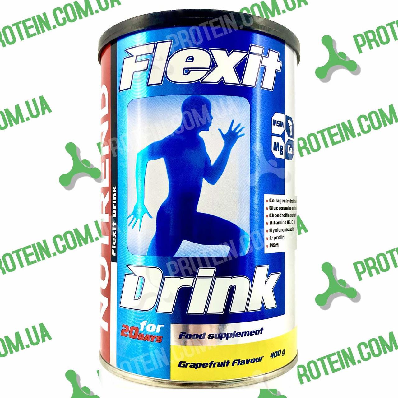 Хондропротектор з Колагеном Nutrend Flexit Drink 400 г Grapefruit Грейпфрут, фото 1