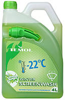 Омыватель стекла зимний TEMOL WINTER SCREENWASH Зеленое Яблоко, 4Л