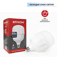 Лампа светодиодная высокомощная ETRON 40W T120 6500K 220V E27 холодный свет