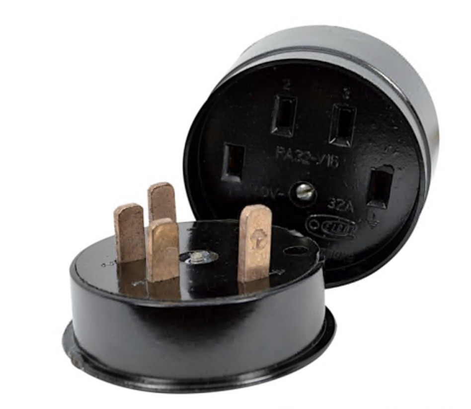 Силовой разъем УТОС РШ/ВШ-32 380В 32А 4 полюса (ID#1858683075), цена ...