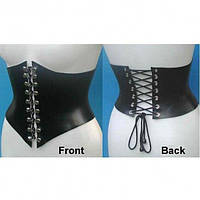 Сексуальный кожаный корсет для БДСМ игр черного цвета Bdsm4u Talla Shop