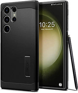 Чохол Spigen для Samsung Galaxy S23 Ultra - Tough Armor, Black (ACS05623)