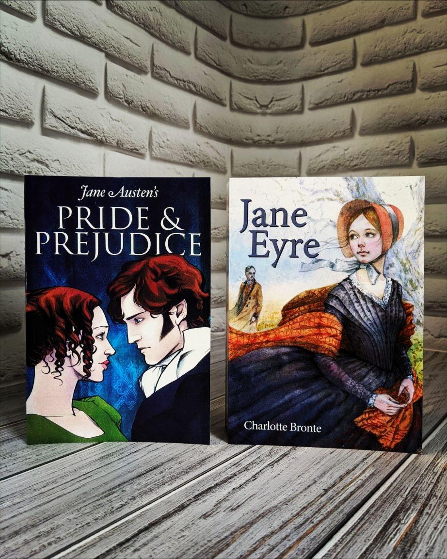 Набір книг "Pride and Prejudice" (Гордість і упередженість), "Jane Eyre" (Джен Ейр) англійською мовою
