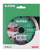 Круг алмазний відрізний по граніту Distar 1A1R 125x1,4x8x22,23 Granite, фото 4
