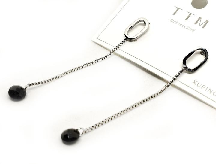 Сережки довгі сріблясті XuPing, фото 1