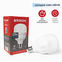 Лампа светодиодная высокомощная ETRON 25W T80 6500K 220V E27 холодный свет