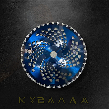 REVOLT Ніж для тримера победіт. 255*25 мм 40Т (зігнутий "таря", кольоровий)