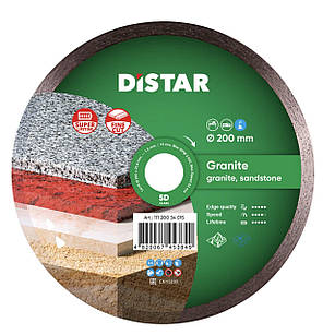 Круг алмазний відрізний Distar 1A1R 200x1,6x10x25,4 Granite, фото 1