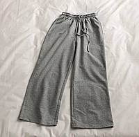 Однотонные женские спортивные штаны кюлоты (черные, серые) 42-44, 44-46, 48-50 размеры Серый, 42/44