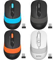 Миша бездротова A4tech FG10 Blue/White/Grey/Orange, Wireless Optical Mouse, 1000-2000dpi, 1×AA