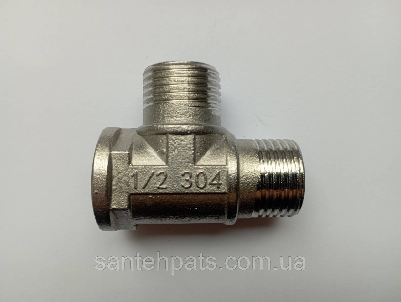Тройник из нержавеющей стали 1/2" ВНН (ID#1892879372), цена: 65 ...