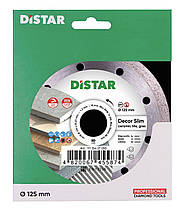 Круг алмазний відрізний Distar 1A1R 125x1,2x8x22,23 Decor Slim, фото 5